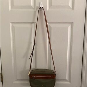 Michael Kors Olive and Chestnut Crossbody